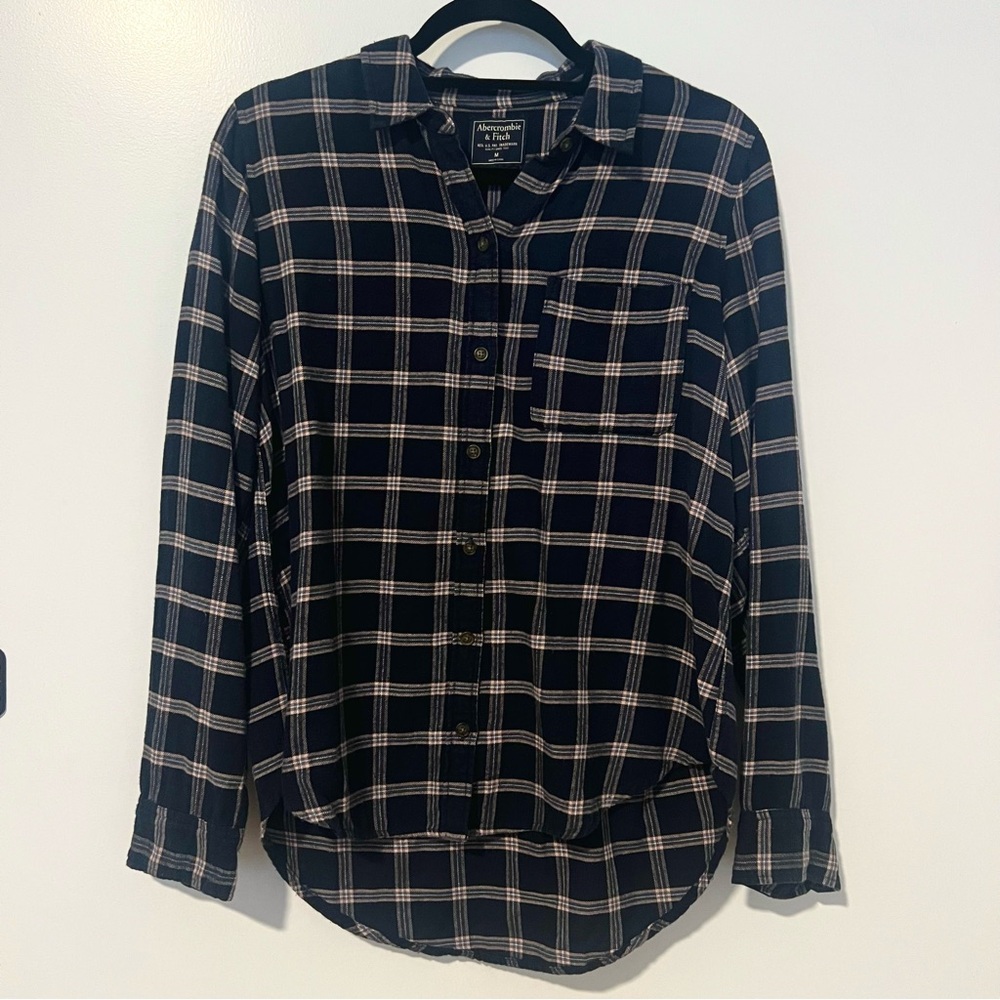 Abercrombie Plaid Button-Up Shirt - Size M